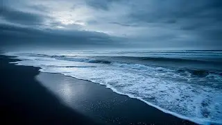 Drift Into Total Relaxation 🌊 6 Hours of Peaceful Night Beach Waves for Rest