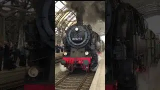 Dampflok 95 027 Abfahrt Dresden Hbf anl&auml;sslich 17. Dresdner Dampfloktreffen nach Kamenz #dampflok