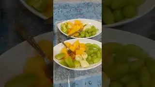 Fresh fruit with basil seed drink /Iftar time /best combo #kashmir #shortfeed