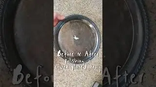 A quick restoration of a silver-plated platter! #beforeandafter #restoration #doityourself #diy