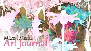 Live Gently  |  6x6 Kraft Journal  |  Mixed Media Art Journal Page