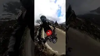 shiva in mountains 🗻🚴. #bike #motovlog #shiva #snow