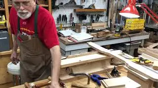 PW 35 Reproduction of 18th Century Newport Block Front Chest with Shells Part 5