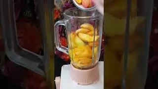 Summer juice of mango and peach #juice #mango #healthy #viral #summerdrink #summer #shorts