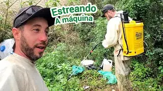 PULVERIZADOR ELÉTRICO LYNUS PI-20B/APLICANDO SECANTE NA LAVOURA/PRIMEIRO USO,PRIMEIRAS IMPRESSÕES
