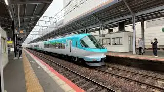 ミジュマルライナー！近鉄23000系iL02編成 7615列車賢島行き特急伊勢志摩ライナー 近鉄四日市(E21)発車