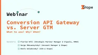 Conversion API Gateway vs. Server GTM Explained | Webinar Recording