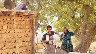 Building, cooking and loving: a nomadic day with Asghar and Halimah in a stone castle