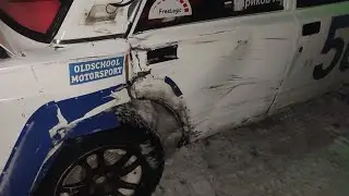 Зимний Марафон  24часа. Авария, последствия которой лишили нашу команду AMKC Racing Team призов.