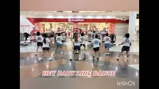 Hey Baby Line Dance || by Demo Coach Clief Sumanti || Girl's Ajojing Squad || GAS