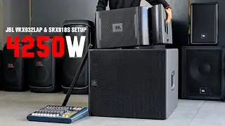 Powerful JBL VRX932LAP Line Array with SRX918SP Subwoofer Setup!