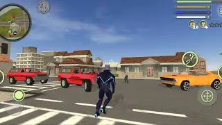 Neon Spider Rope Hero Vice Town City Game
