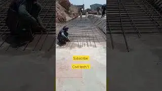 main bars and distribution bars fixing of raft foundation reinforcement #construction #sitework