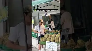 How to buy durian fruit in Thailand 🇹🇭 #durian #thailandtraveltips #thailandtravel #shortsfeed