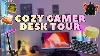 Cozy Gamer Desk Tour 🎮 | fun + function