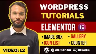 Elementor Tutorials: How to Use Image Carousals, Icon List, Counter, Basic Gallery in Elementor #12
