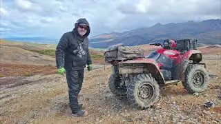 Alaska Mountain Range,  Very High Country 4-Wheeler Ride.