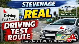 STEVENAGE Real Driving Test Route Episode 03 with Commentary