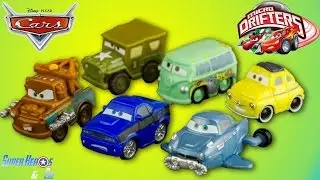 Disney Cars Micro Drifters 6 Voitures Cars 2 Radiator Springs français 4k Super Héros Les Bagnoles