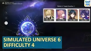 Simulated Universe World 6 Difficulty 4 | Luocha Asta Blade Seele  -  Honkai Star Rail