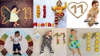 11 month theme| Baby photoshoot ideas at home|Simple & easy baby photoshoot| Monthly baby photoshoot