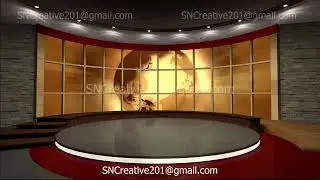 News TV Studio Set 39 - Virtual Green Screen Background Loop