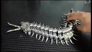 Mechanical Flying Centipede 3D Metal Model Kits Ornament