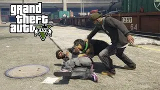 ANJING JADI SENJATA! MENANGKAP ANGGOTA GANG...GTA V PART 2