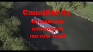 Short Mavic Pro Drone flight over a CanalAbility narrow boat