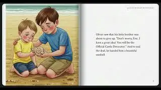 Oliver and Eric's Sandcastle Contest | Kids Story