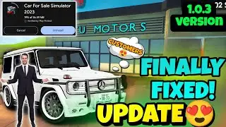 CUSTOMER GLITCH FIXED ! 😍 CAR FOR SALE SIMULATOR 2023 MOBILE GAMEPLAY | ATTU GAMING