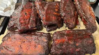 Ribs! 3-2-1 Method in a Masterbuilt Pro vertical Propane Smoker.