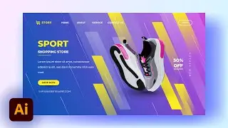 Landing Page Design | Adobe Illustrator Tutorial