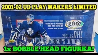 Bobble Head figurka! 2001-02 Upper Deck PLAY MAKERS LIMITED Box Break! Hokej karty
