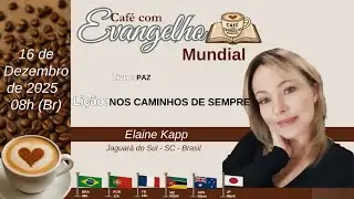 CAF&Eacute; COM EVANGELHO MUNDIAL com DENINHO ANDRADE Bom Jardim Livro Paz Li&ccedil;&atilde;o NOS CAMINHOS DE SEMPRE