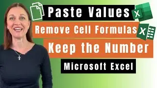 EXCEL How to Change Formula to Value