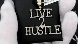 LIVE 2 HUSTLE Diamond Pendant .55cttw 10K Yellow Gold | HipHopBling.com