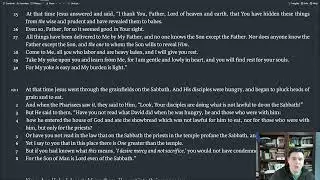 Sunday Morning Bible Class - Matthew 11:28-30