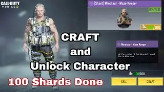 Unlocking (CRAFT) Minotaur - Maze Keeper Character in Season 1 2023 Cod Mobile | Craft 100 Shards