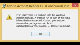 How To Fix Windows Installer Error 1722