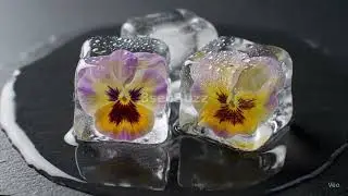 Transform your summer drinks into a work of art with floral ice cubes! 🌸❄️ Add edible