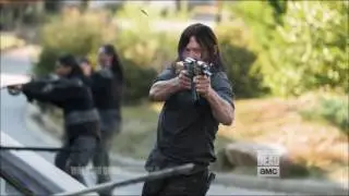 Talking Dead - Cast on the war scene in Alexandria
