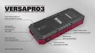 VERSAPRO3 - 3,000 AMP PORTABLE POWER SOURCE WITH JUMP START FUNCTION