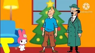 My Melody, Tintin And Professor Calculus (Sanrio And Herg&eacute;) [Xmas] Fanmade Animation