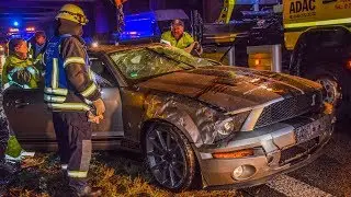 SCHWERER UNFALL - [FORD MUSTANG] - ERSTHELFER retten UNFALLOPFER das LEBEN | FEUERWEHR im EINSATZ