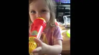 Sofia singing the ABC song