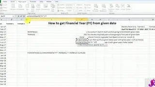 How to get Financial Year from date in excel (April -March as FY)