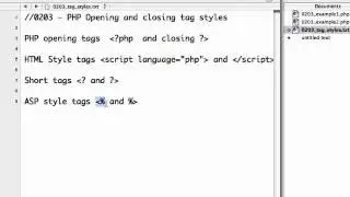 Embedding PHP in HTML.flv