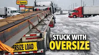 Stuck in Ice With an Oversize Load&hellip; This is Trucking