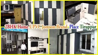 UPVC Interiors Tiruppur | Grey and White Color Modular Kitchen | Jomson UPVC Brand - Balabharathi